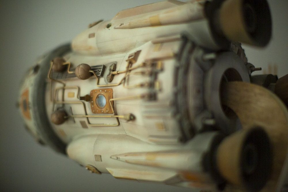 Detailed spaceship model used for visual effects
